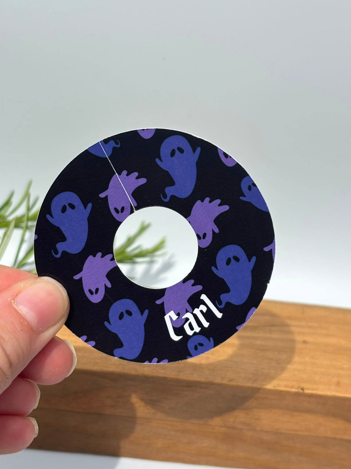 Ghostie Wine Glass Name Tags