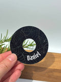 Spiderwebs Wine Glass Name Tags
