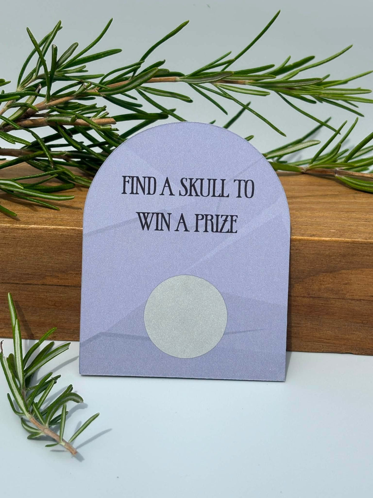 Personalised Tombstone Treats Scratch Off