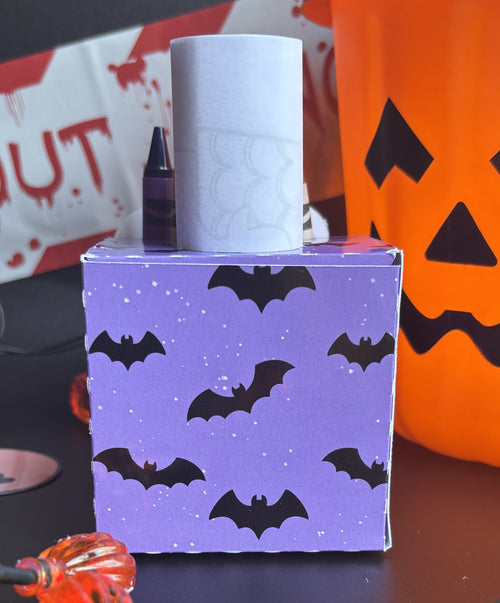 Custom Name Boo and Bandages Colouring Activity Box