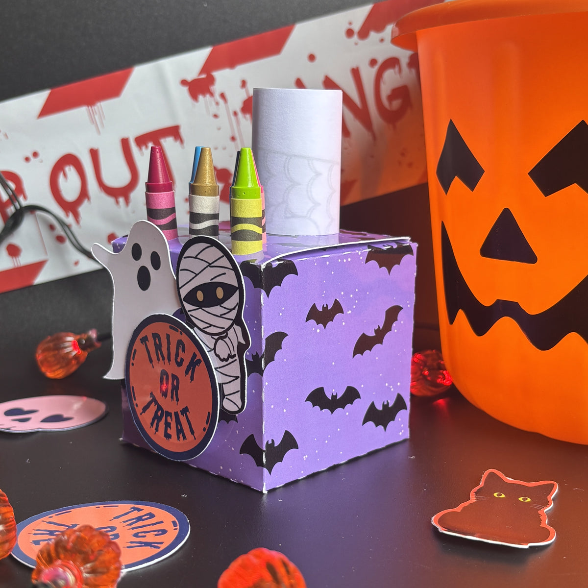Boo and Bandages Colouring Activity Box
