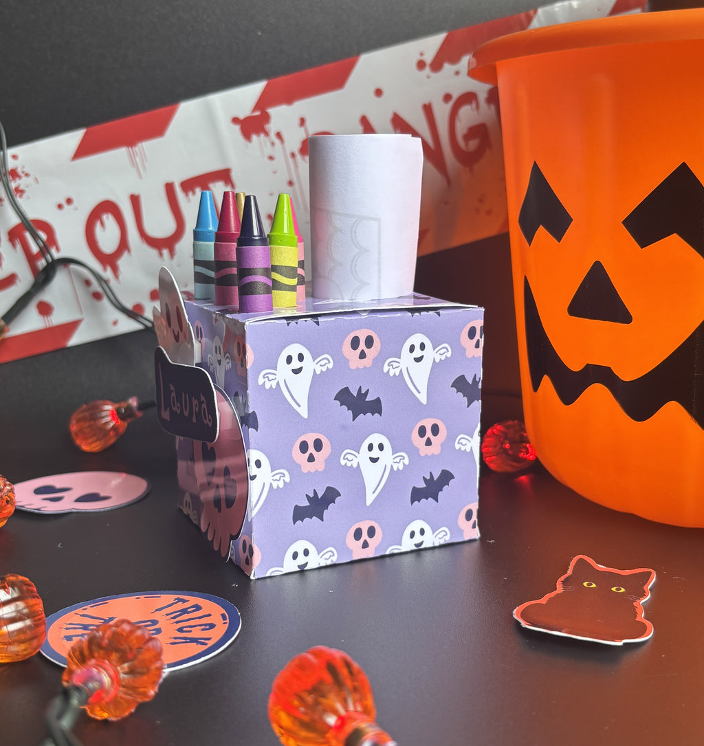 Custom Name Pretty Little Haunts Colouring Activity Box