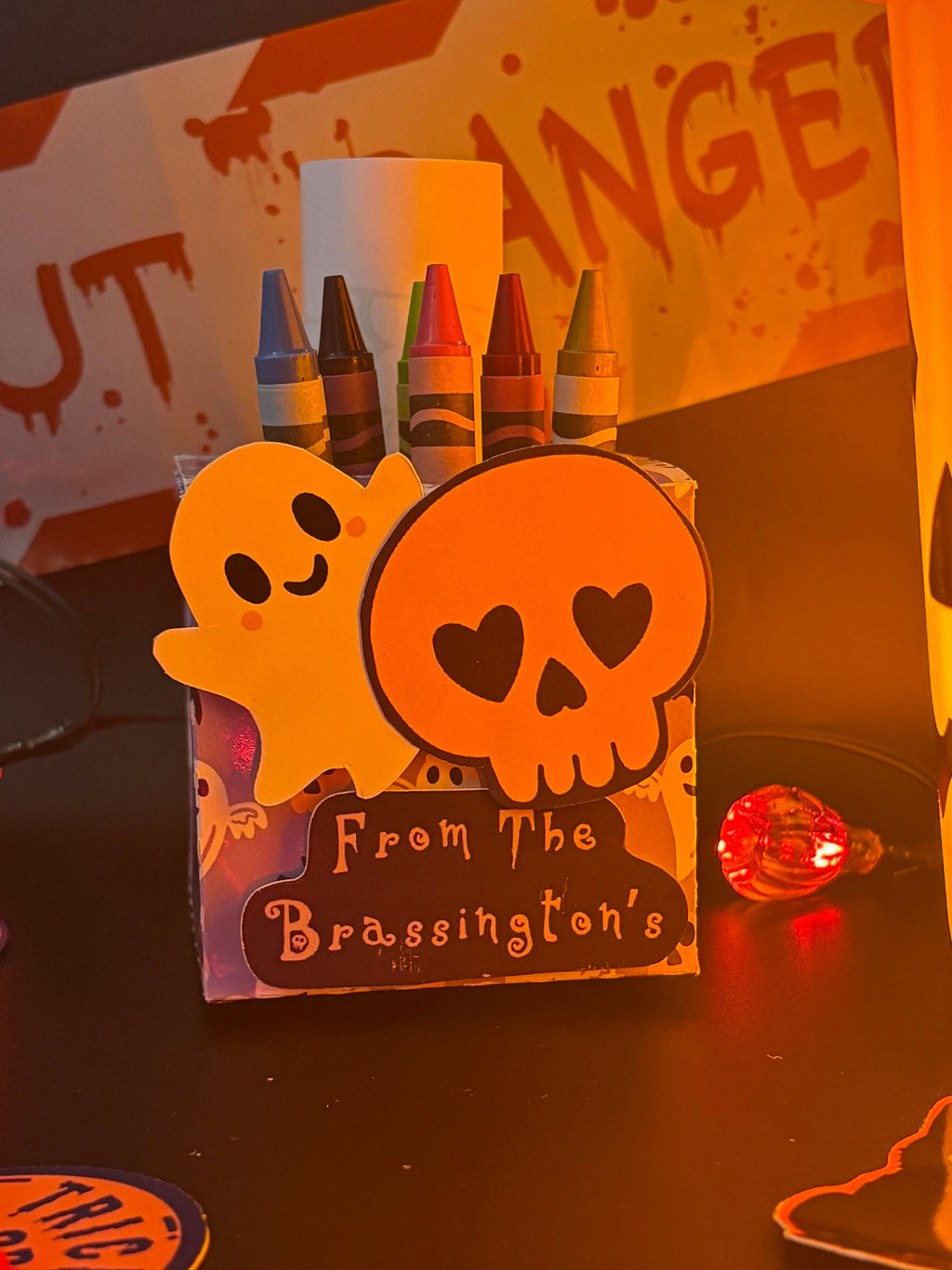 Custom Text Pretty Little Haunts Colouring Activity Box