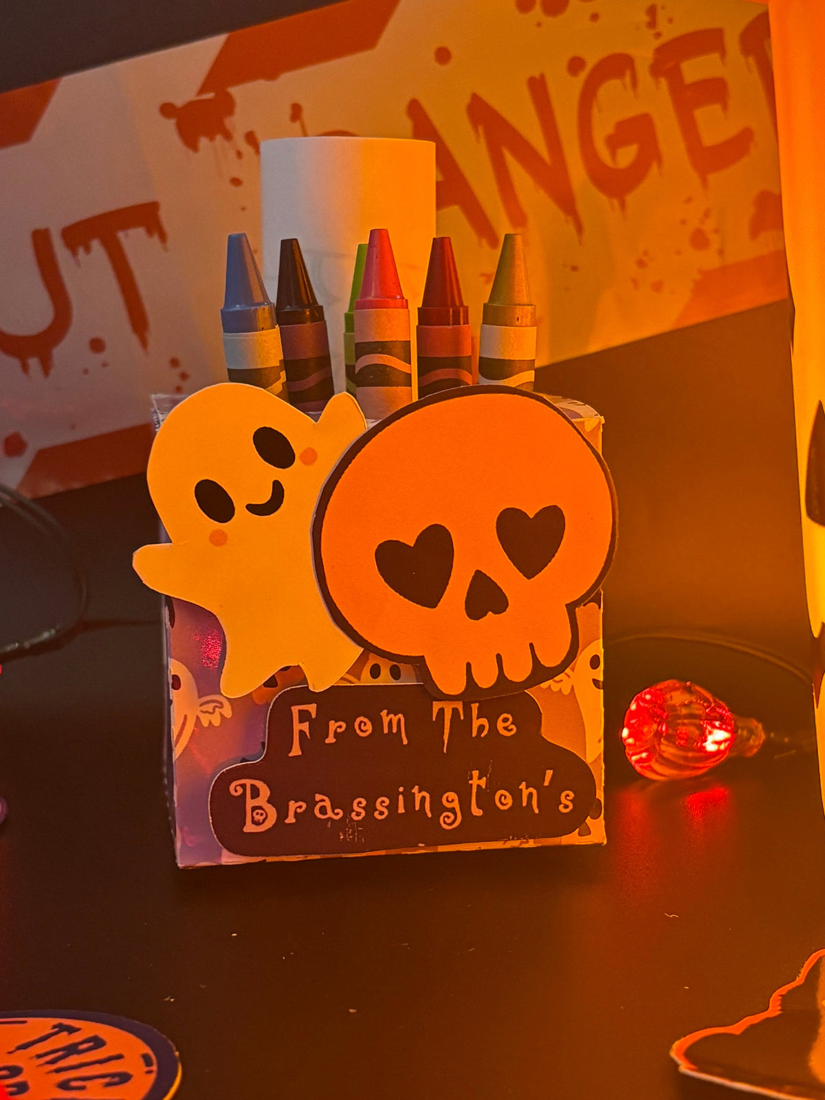 Custom Text Pretty Little Haunts Colouring Activity Box