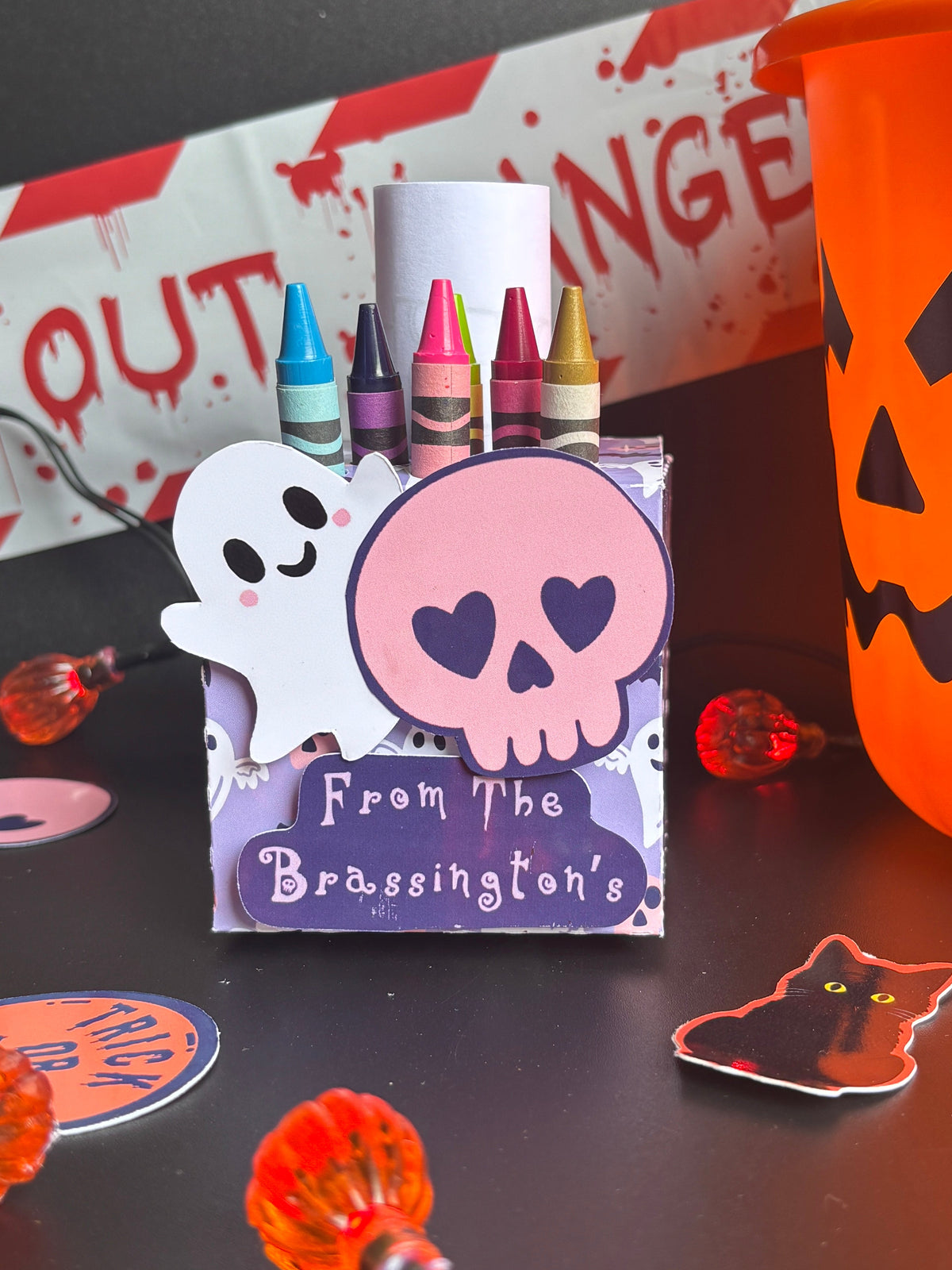Custom Text Pretty Little Haunts Colouring Activity Box