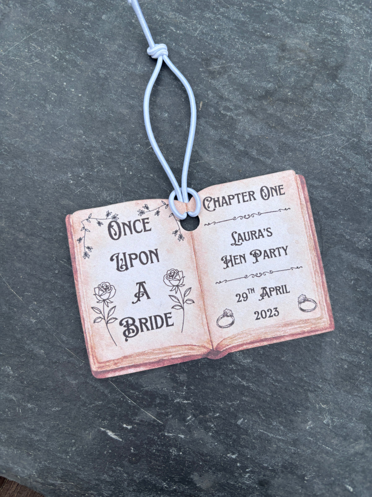 Personalised Once Upon A Bride Favour Tags