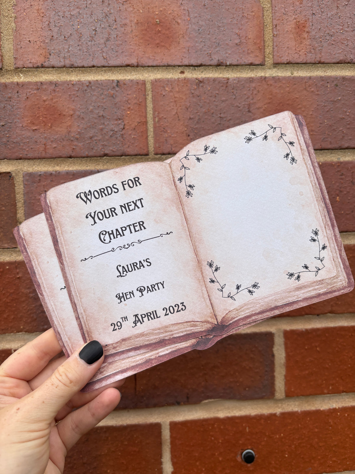 Personalised Once Upon A Bride Advice Cards