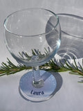 Winter Whisper Wine Glass Name Tags