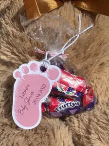 Personalised Baby Footprints Favour Tags