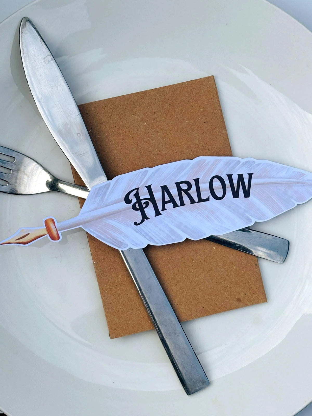 Personalised Quill Place Cards