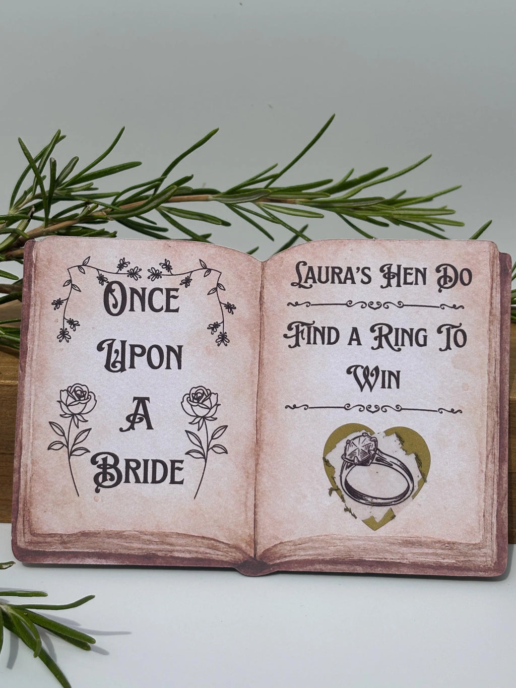 Personalised Once Upon A Bride Scratch Off