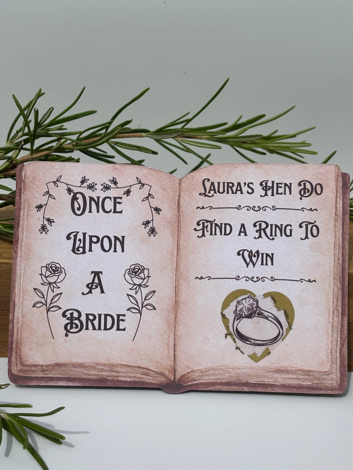 Personalised Once Upon A Bride Scratch Off