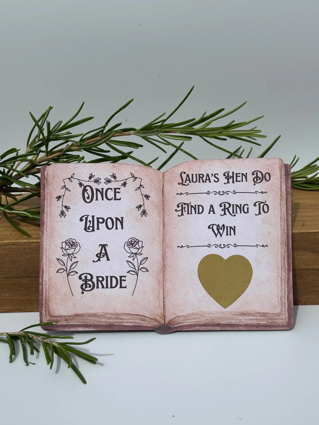 Personalised Once Upon A Bride Scratch Off