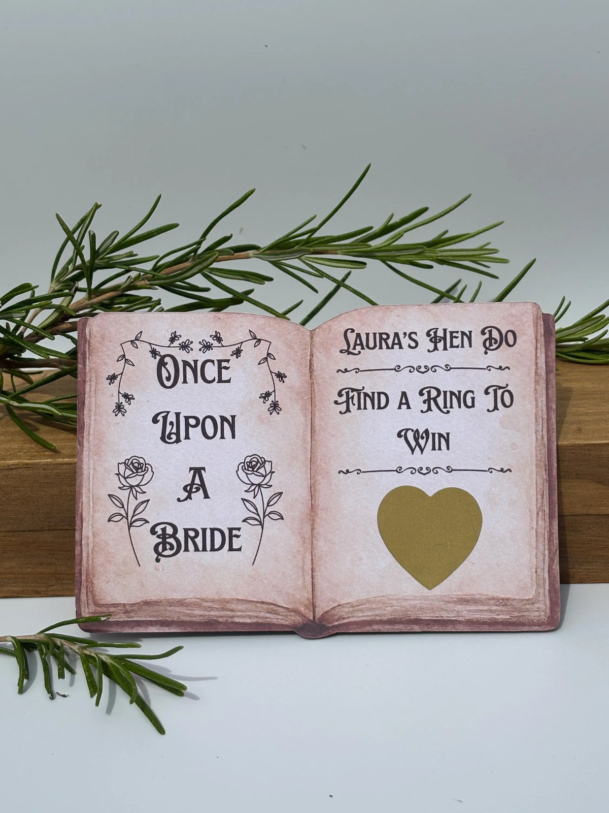 Personalised Once Upon A Bride Scratch Off