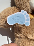 Personalised Baby Footprints Stickers