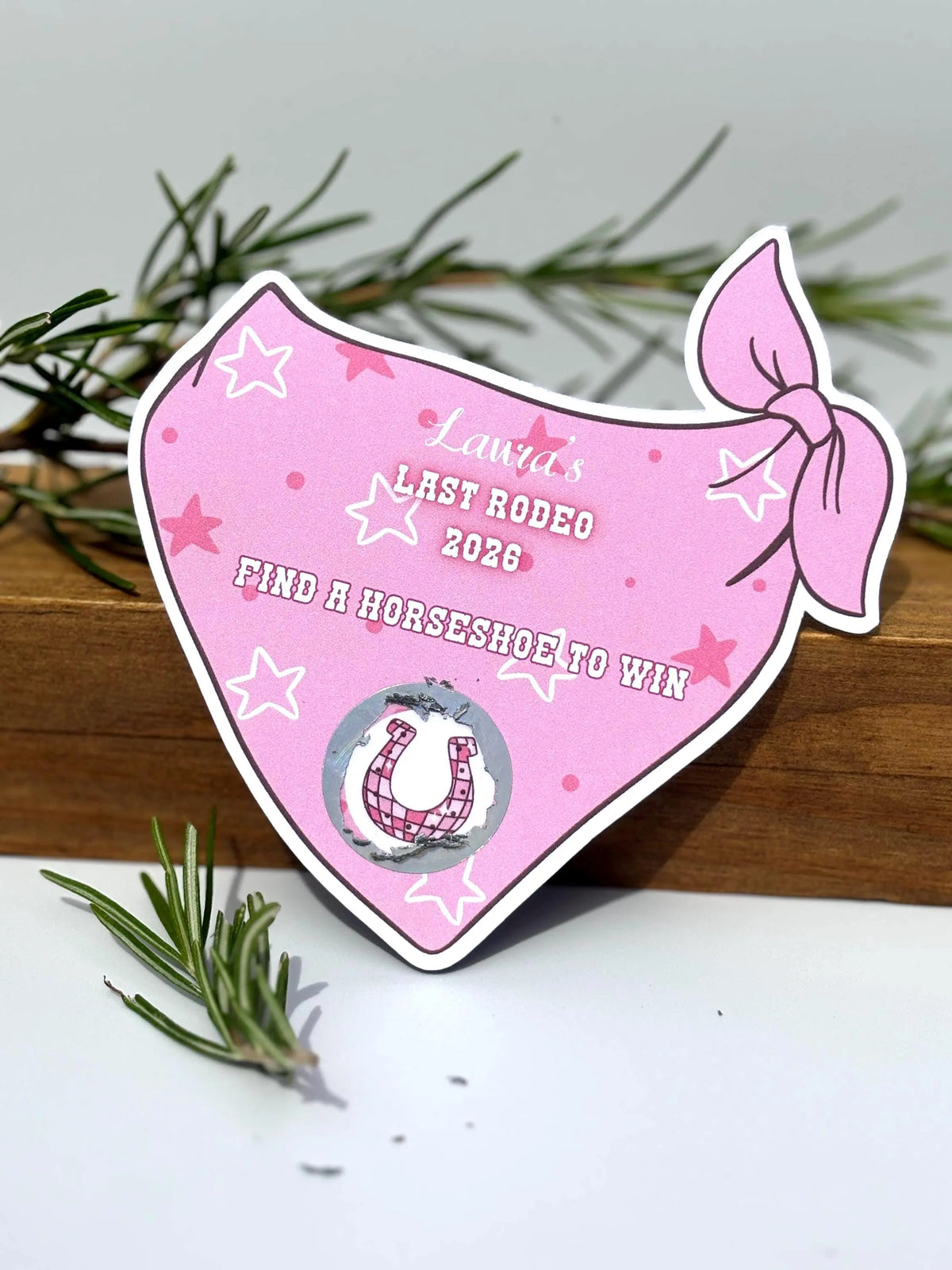 Personalised Last Rodeo Scratch Off