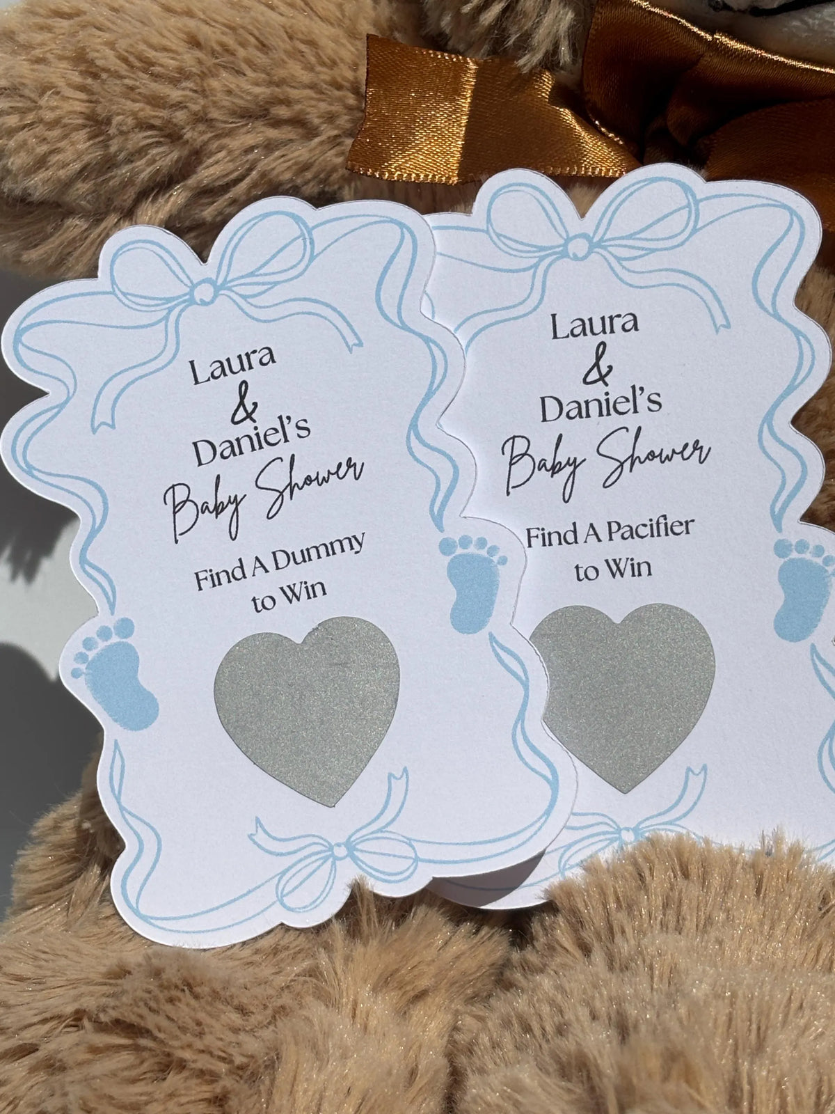 Personalised Baby Footprints Scratch Off