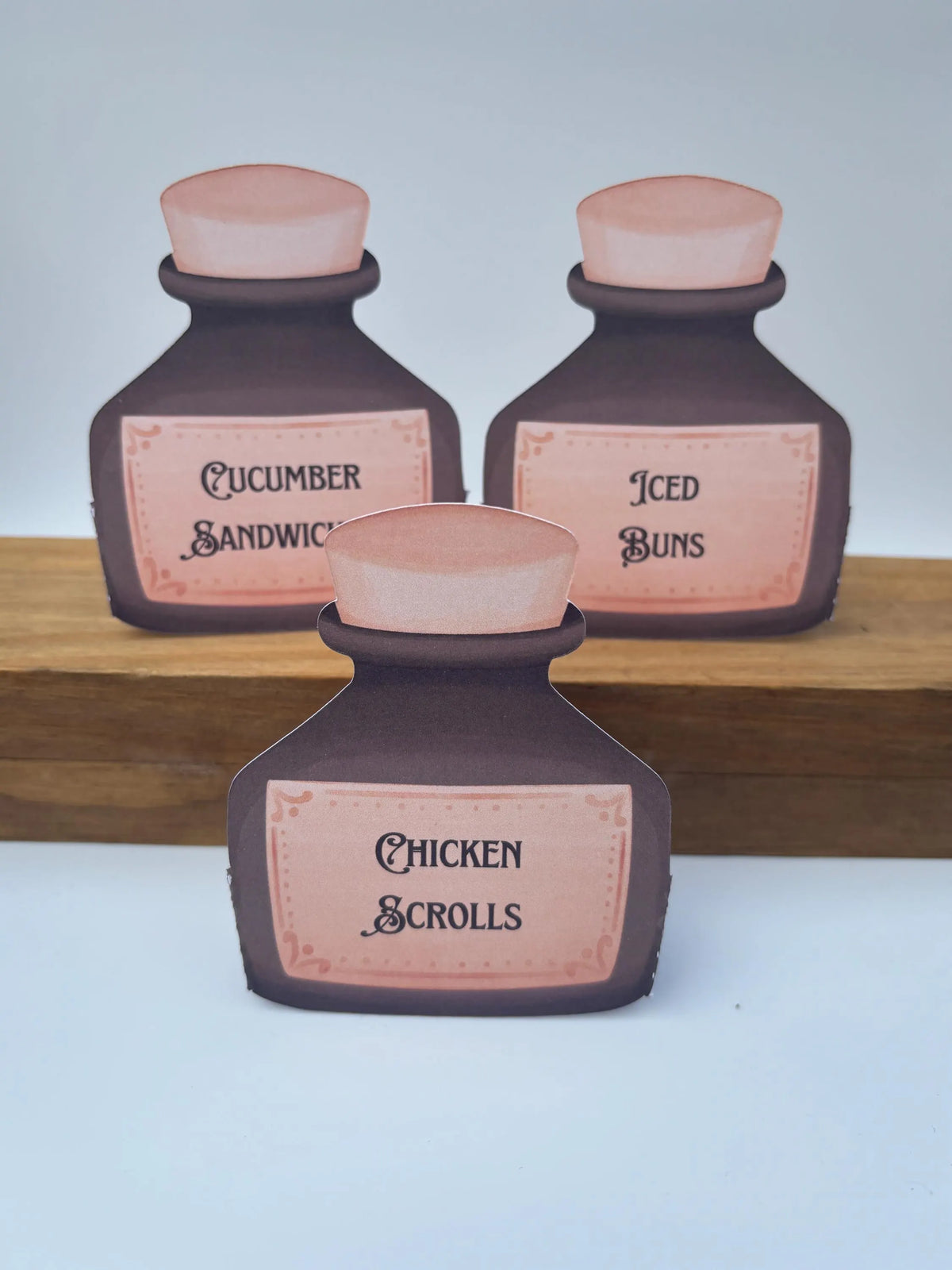 Ink Bottle Buffet Labels
