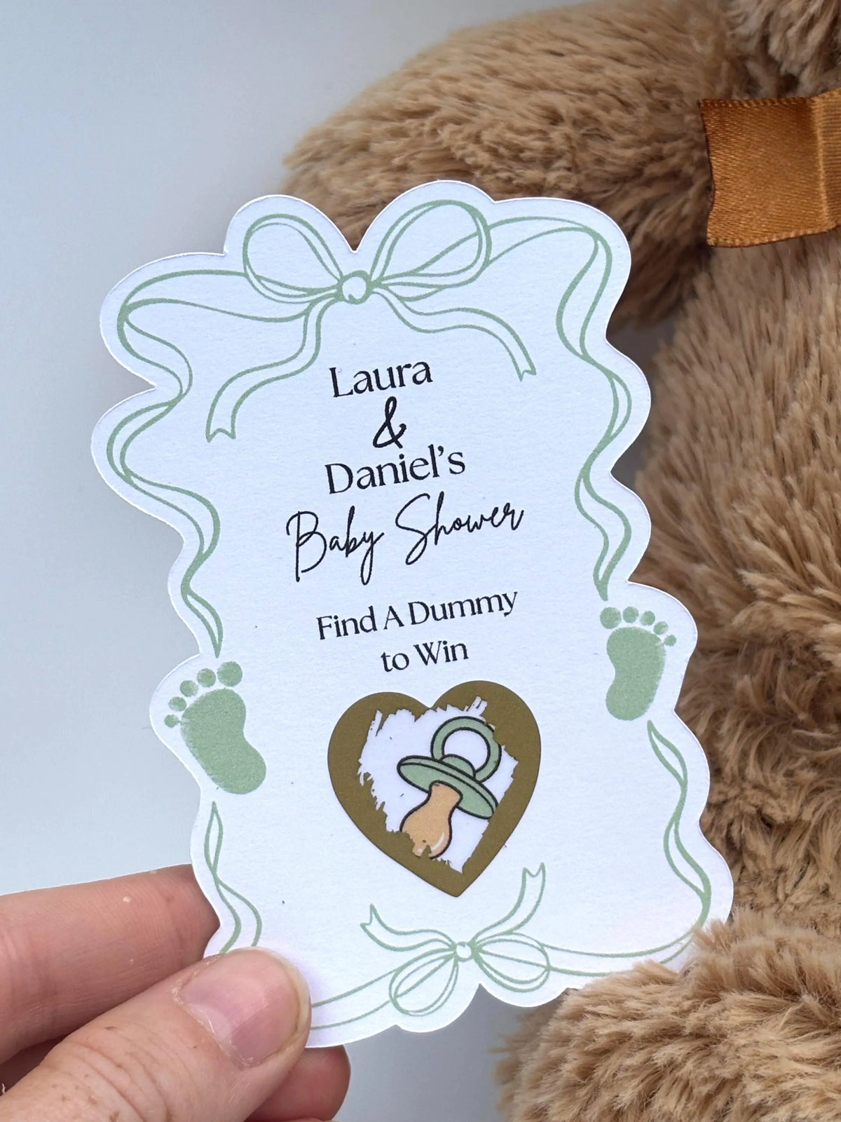 Personalised Baby Footprints Scratch Off